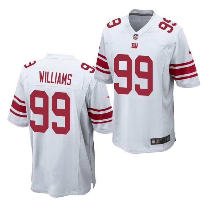 Men New York Giants #99 Leonard Williams Nike White Team Game NFL Jersey->new york giants->NFL Jersey
